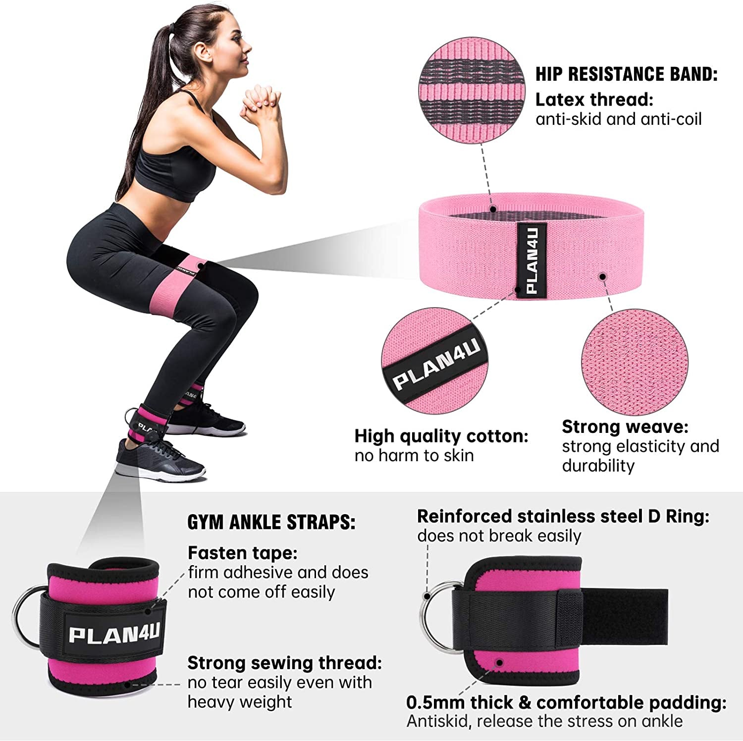 Barbell Pad Set for Squats & Hip Thrusts and More