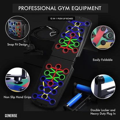 21-in-1 Portable Folding Push-Up Board