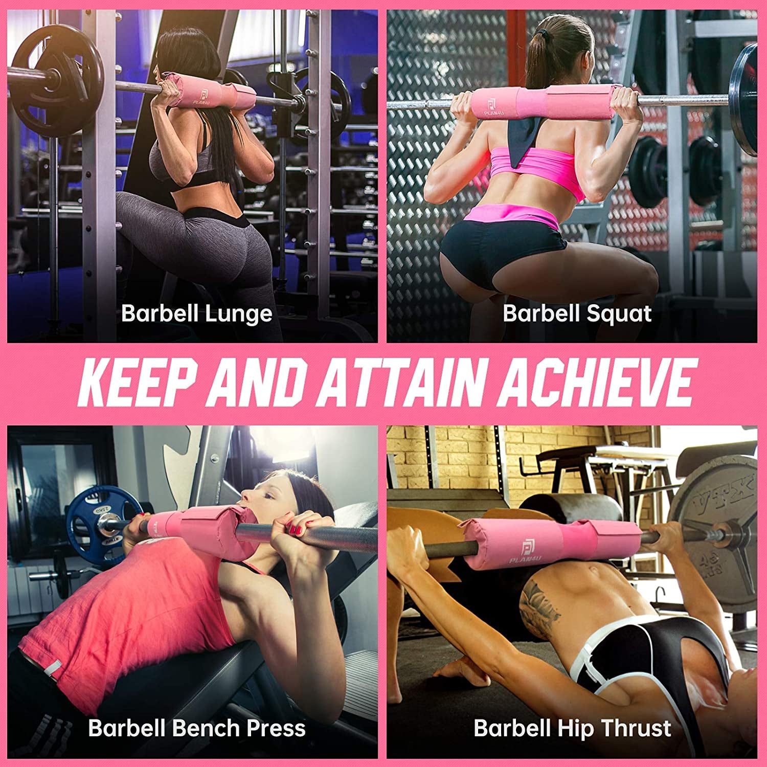 Barbell Pad Set for Squats & Hip Thrusts and More