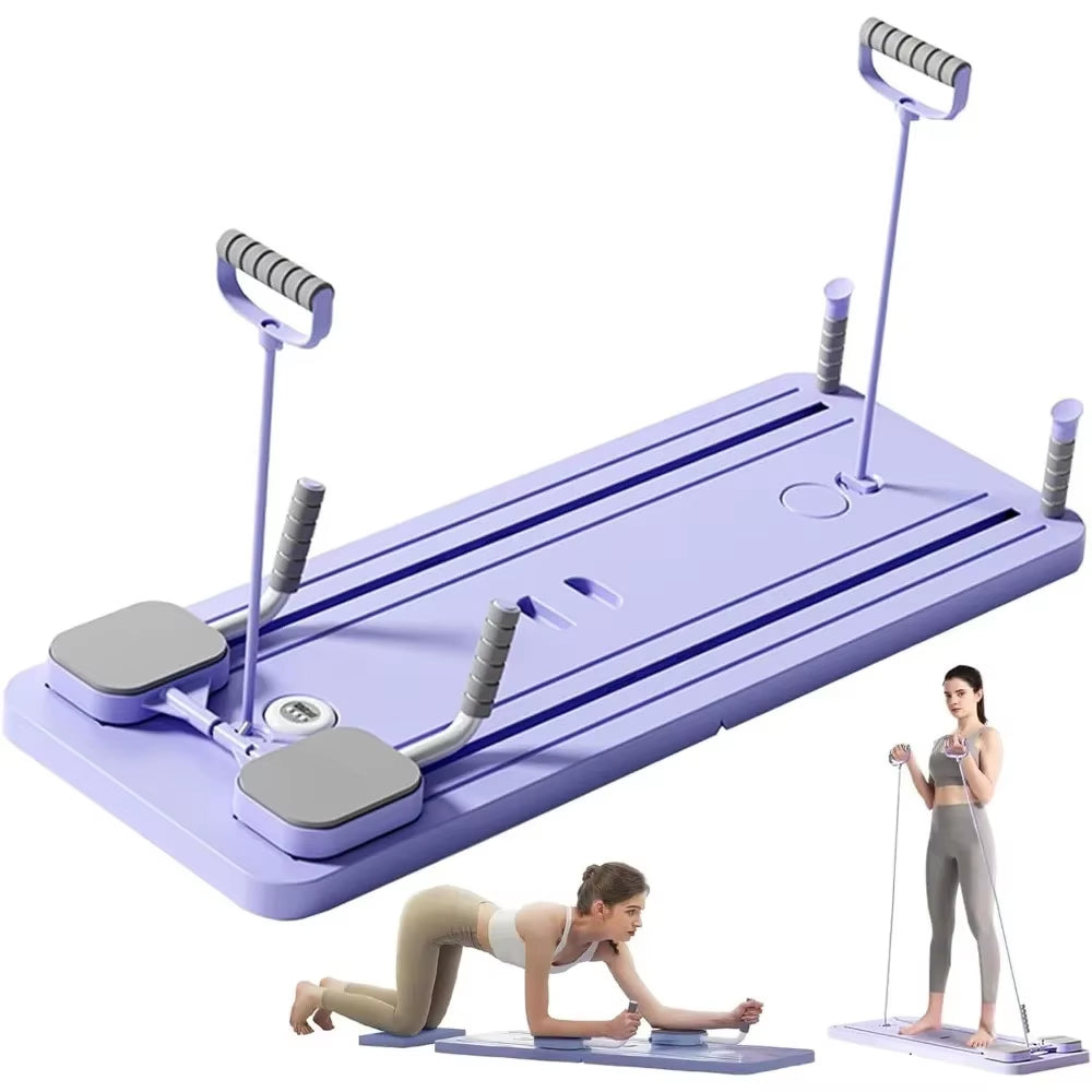 Multi-Purpose Foldable Pilates Reformer Board for Home