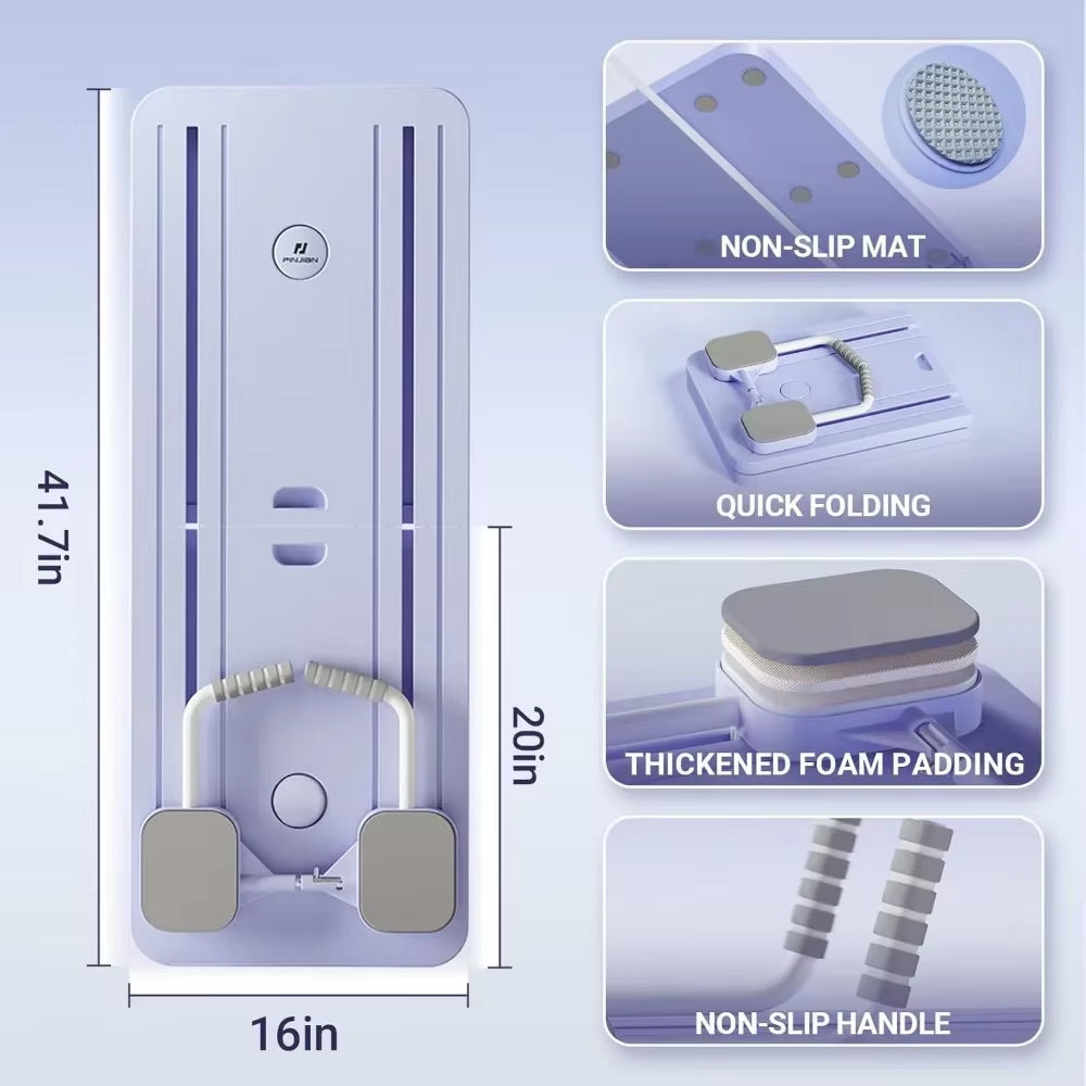 Multi-Purpose Foldable Pilates Reformer Board for Home