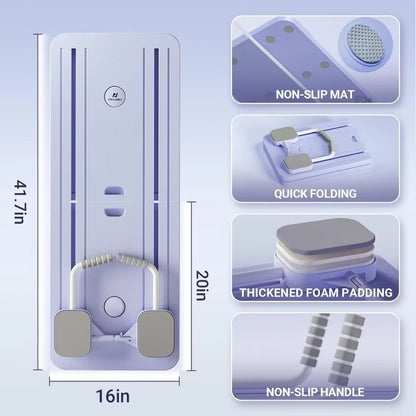 Multi-Purpose Foldable Pilates Reformer Board for Home